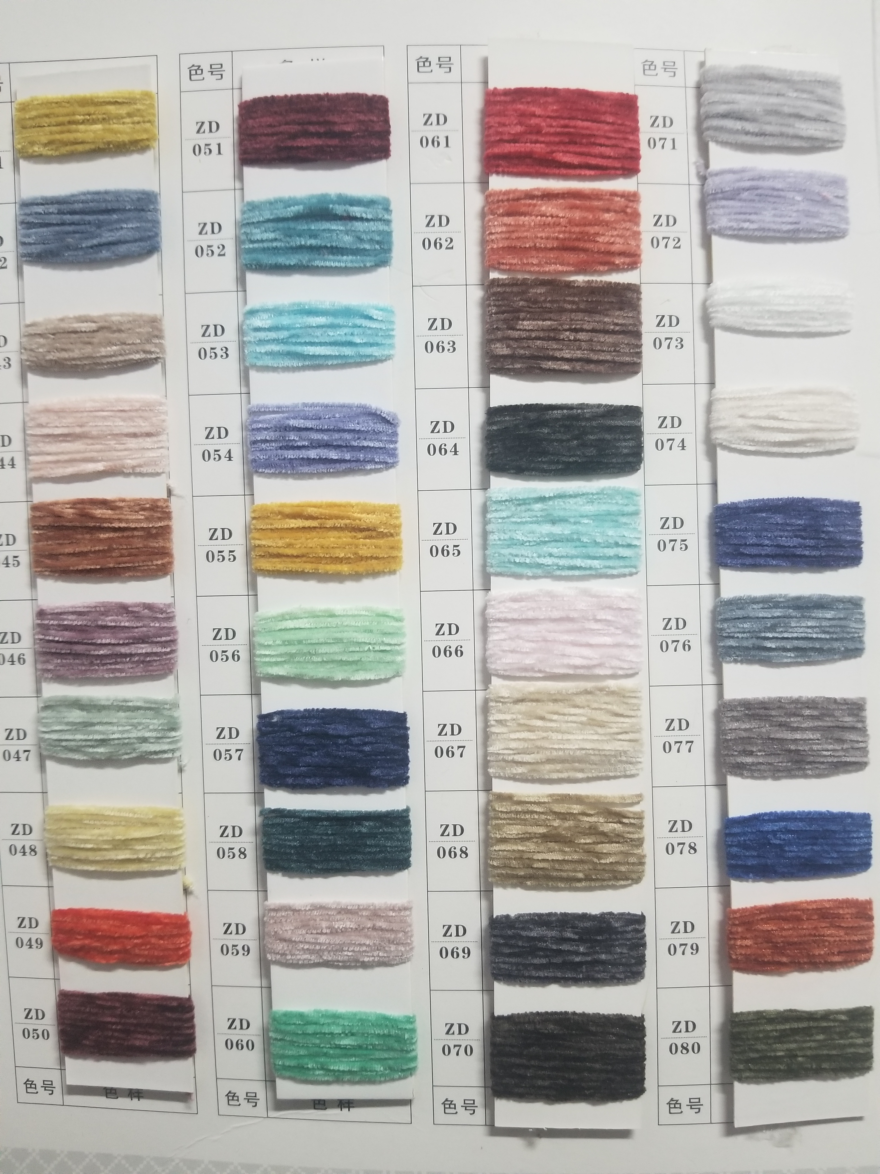 6 NM chenille yarn